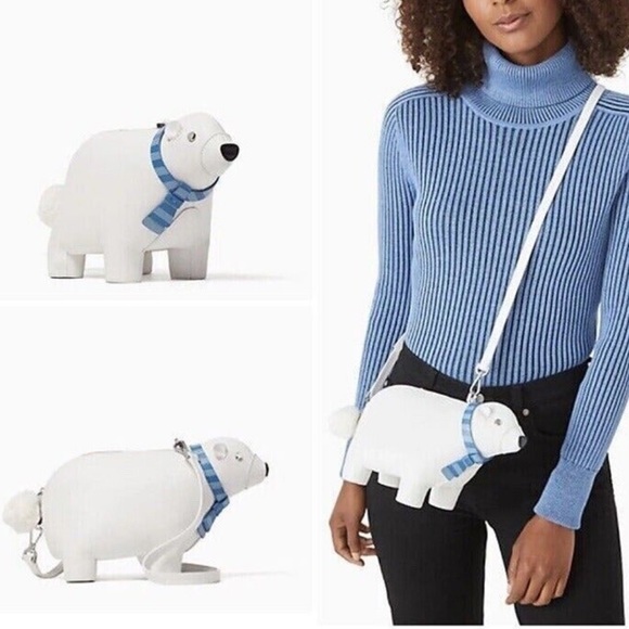 kate spade Handbags - NWT Kate Spade Arctic Friends Polar Bear Crossbody Bag Novelty